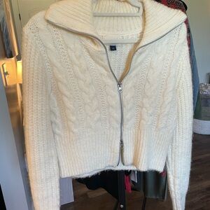Universal Thread Cream Cowl Neck Sweater